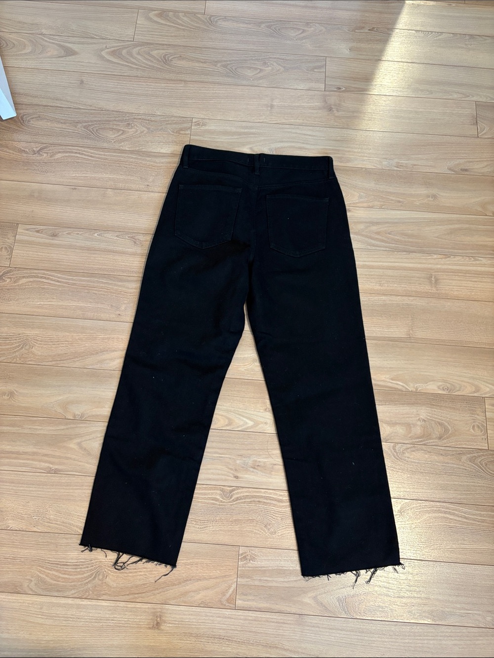 Express Black Sequin Distressed Jeans - Picture 4 of 4